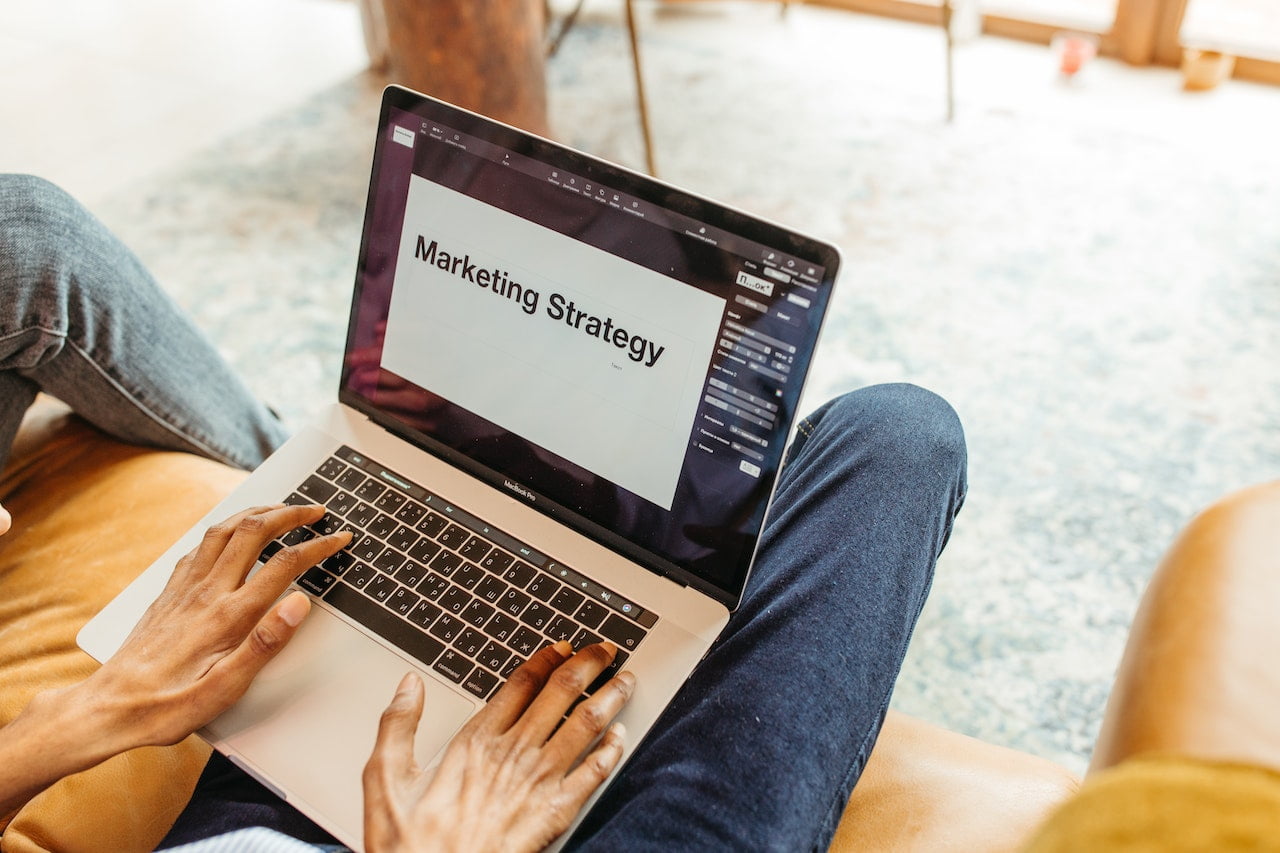 marketing strategy laptop